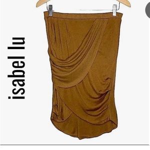 Isabel Lu high lo draped skirt